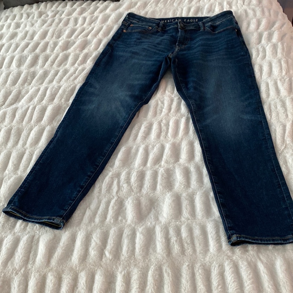 Mens American Eagle Airflex 360 jeans, dark wash, size: 36x30